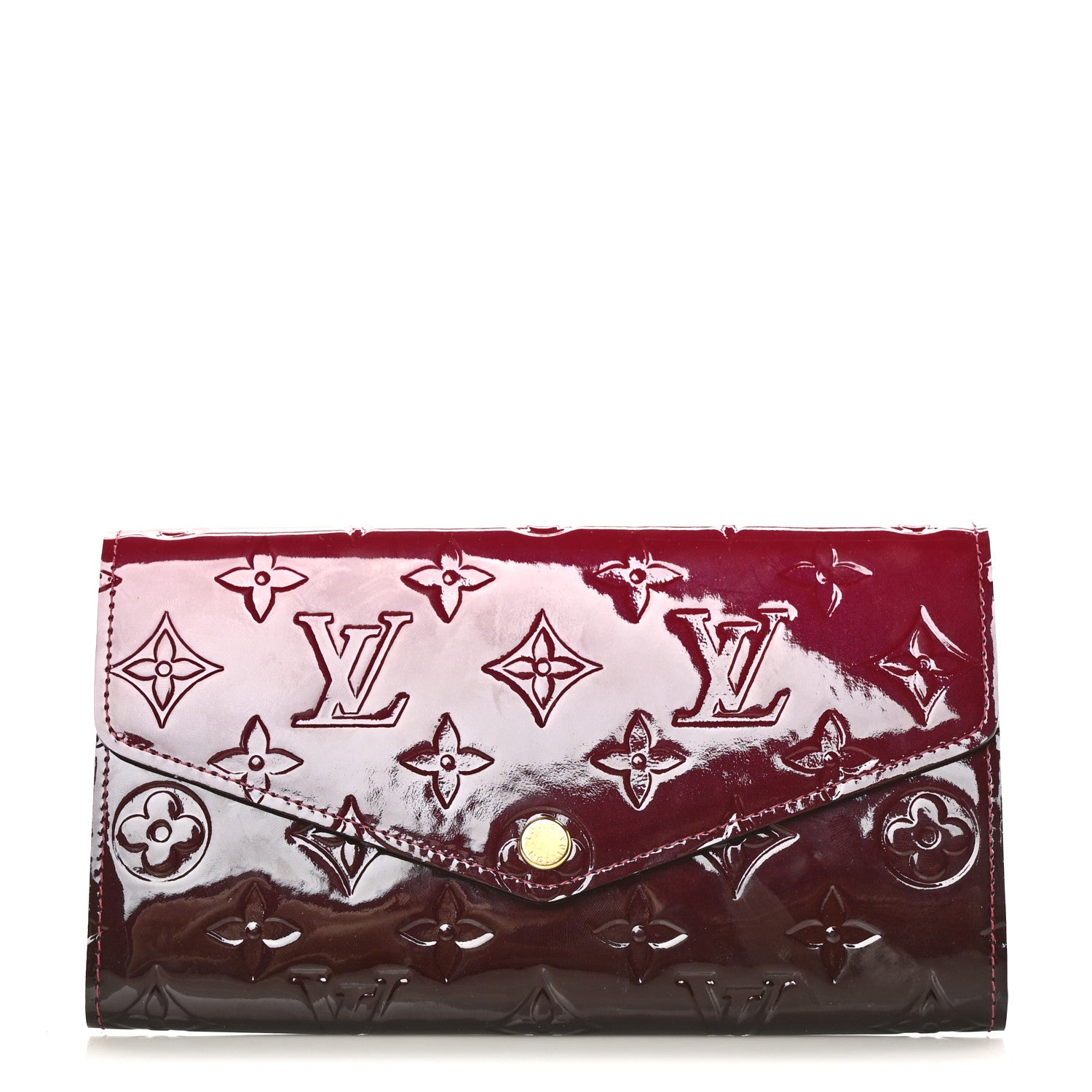 Louis Vuitton Vernis Sarah Wallet NM Magenta Ombre 1 of 7