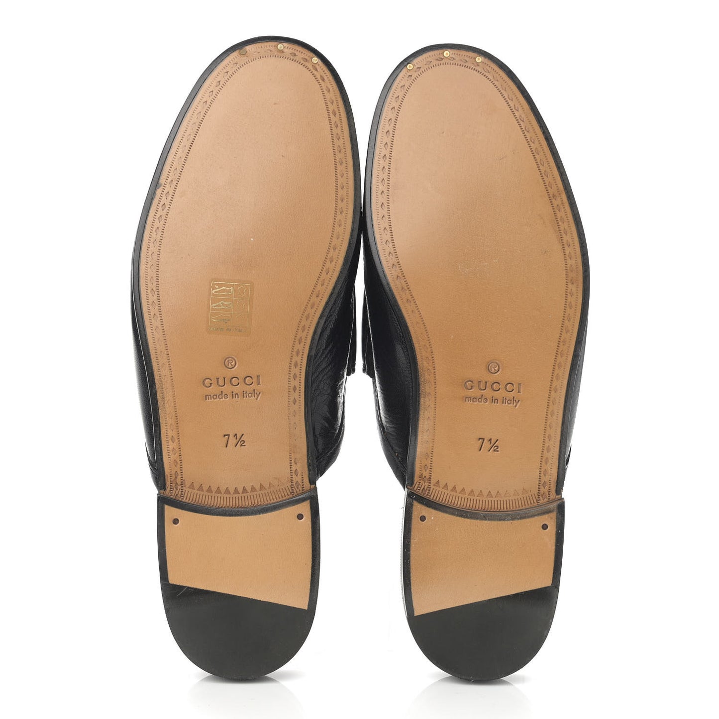 Goatskin Mens Horsebit Slippers 7.5 Black