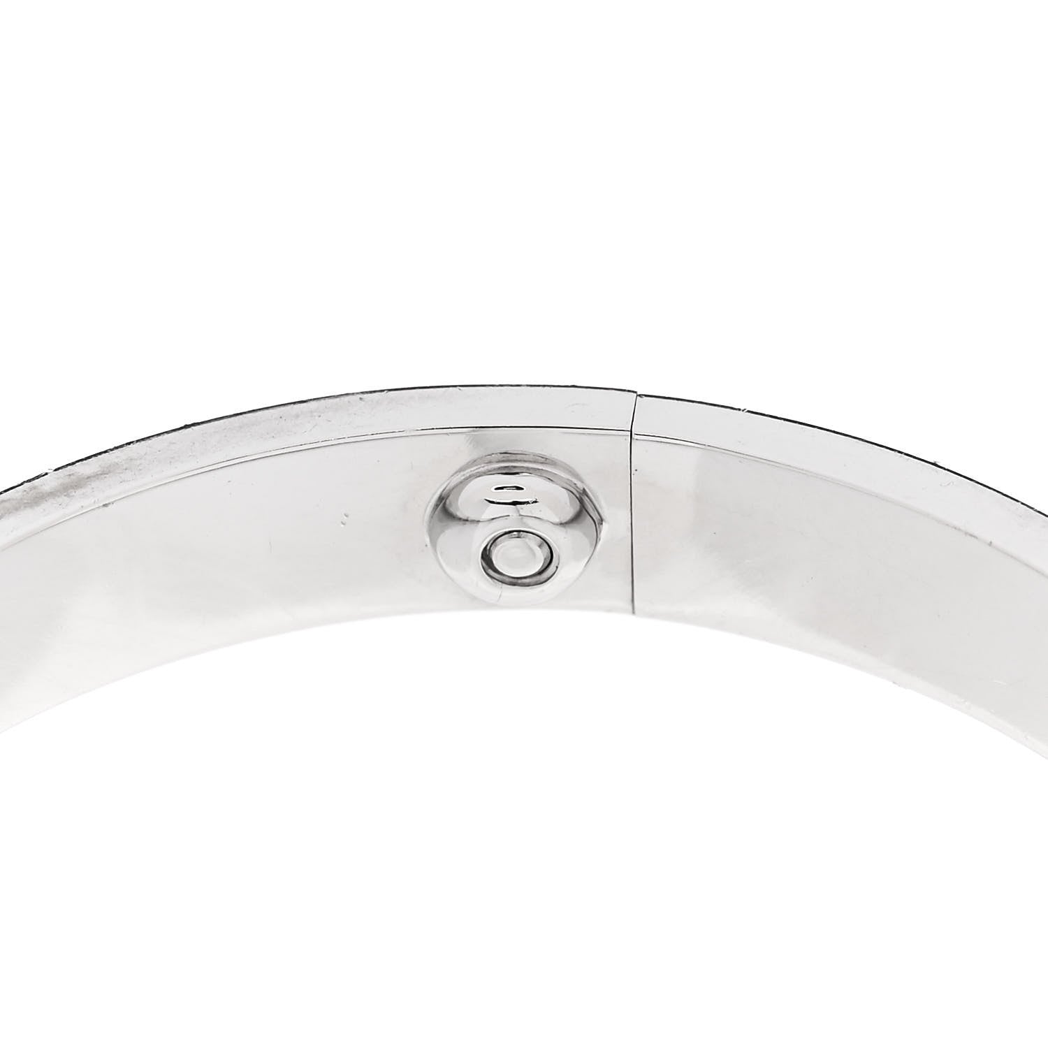 Cartier 18K White Gold LOVE Bracelet 16 8 of 10
