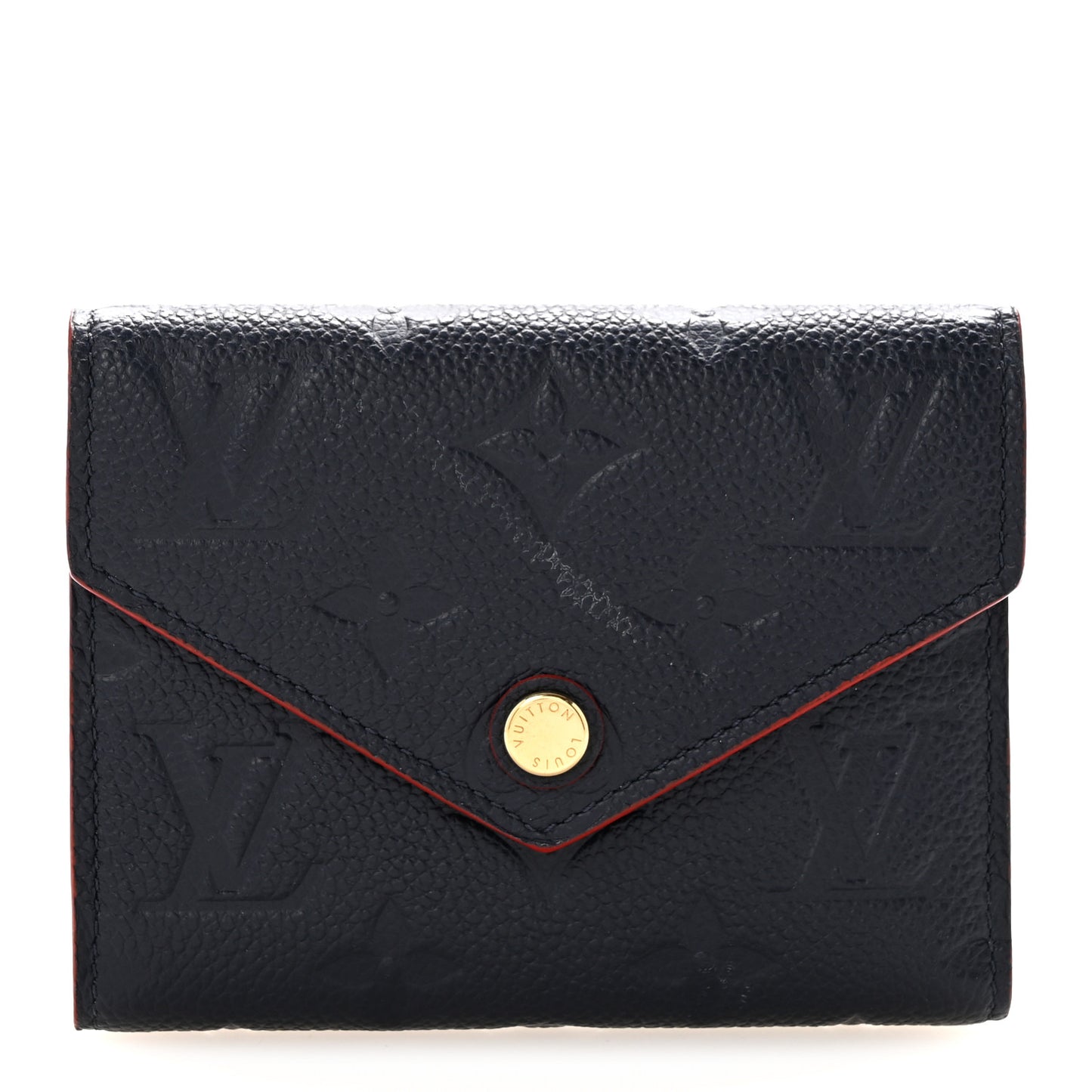 Empreinte Victorine Wallet Marine Rouge
