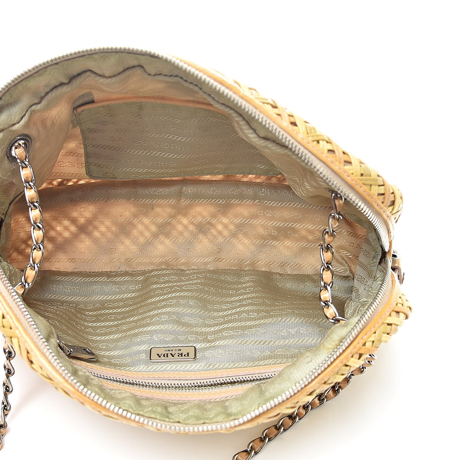 Prada Vernice Madras Camera Bag Quarzo 5 of 15