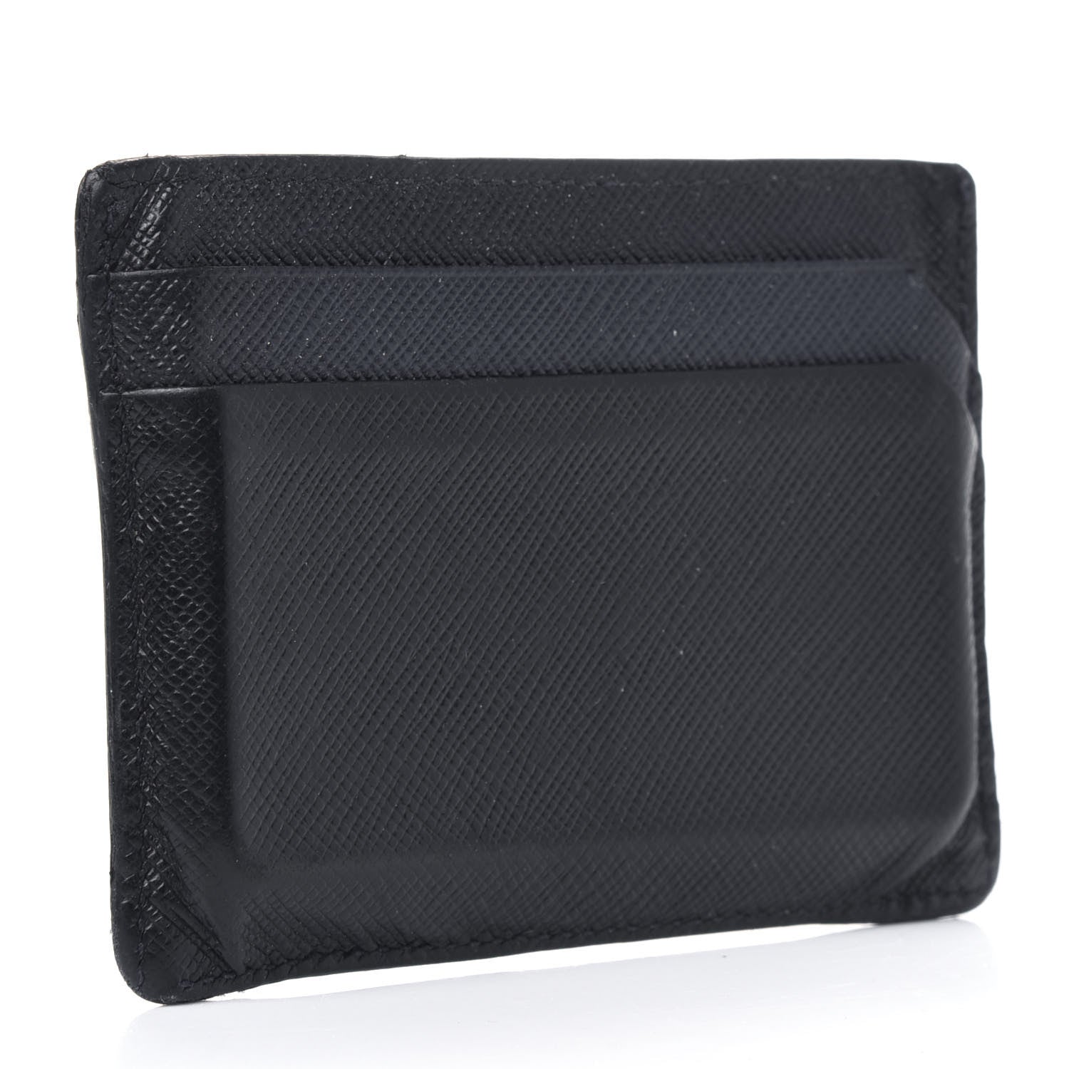 Prada Saffiano Card Holder Black 2 of 6