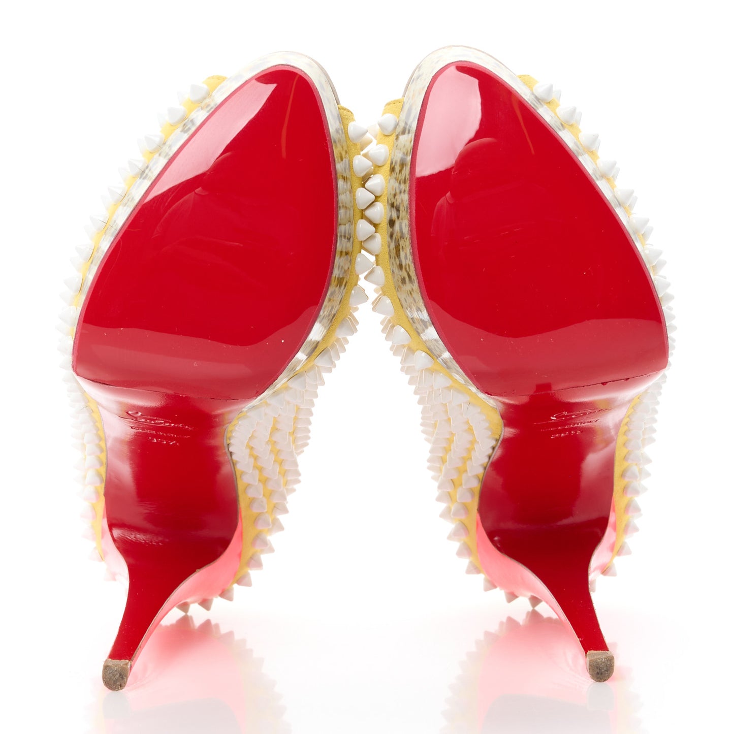 Veau Velours Lady Peep Spikes 150 Pumps 39.5 Sun