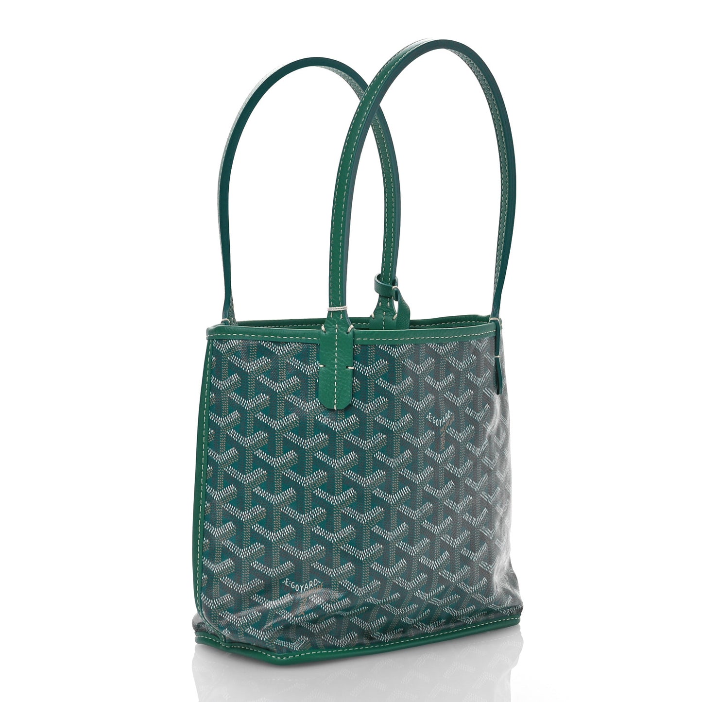 Goyardine Reversible Mini Anjou Green