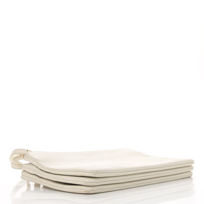 Celine Lambskin Small Trio Crossbody Bag White 4 of 13