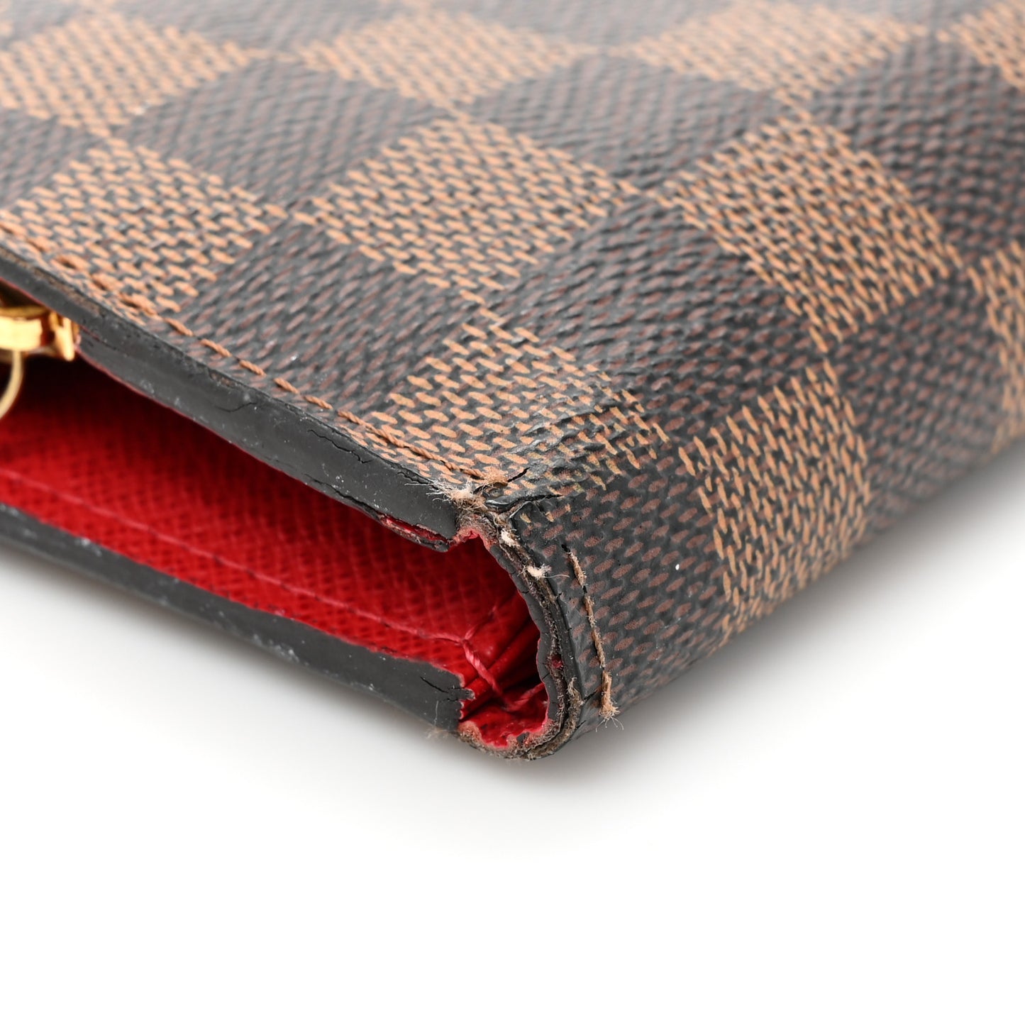 Damier Ebene Insolite Wallet Red