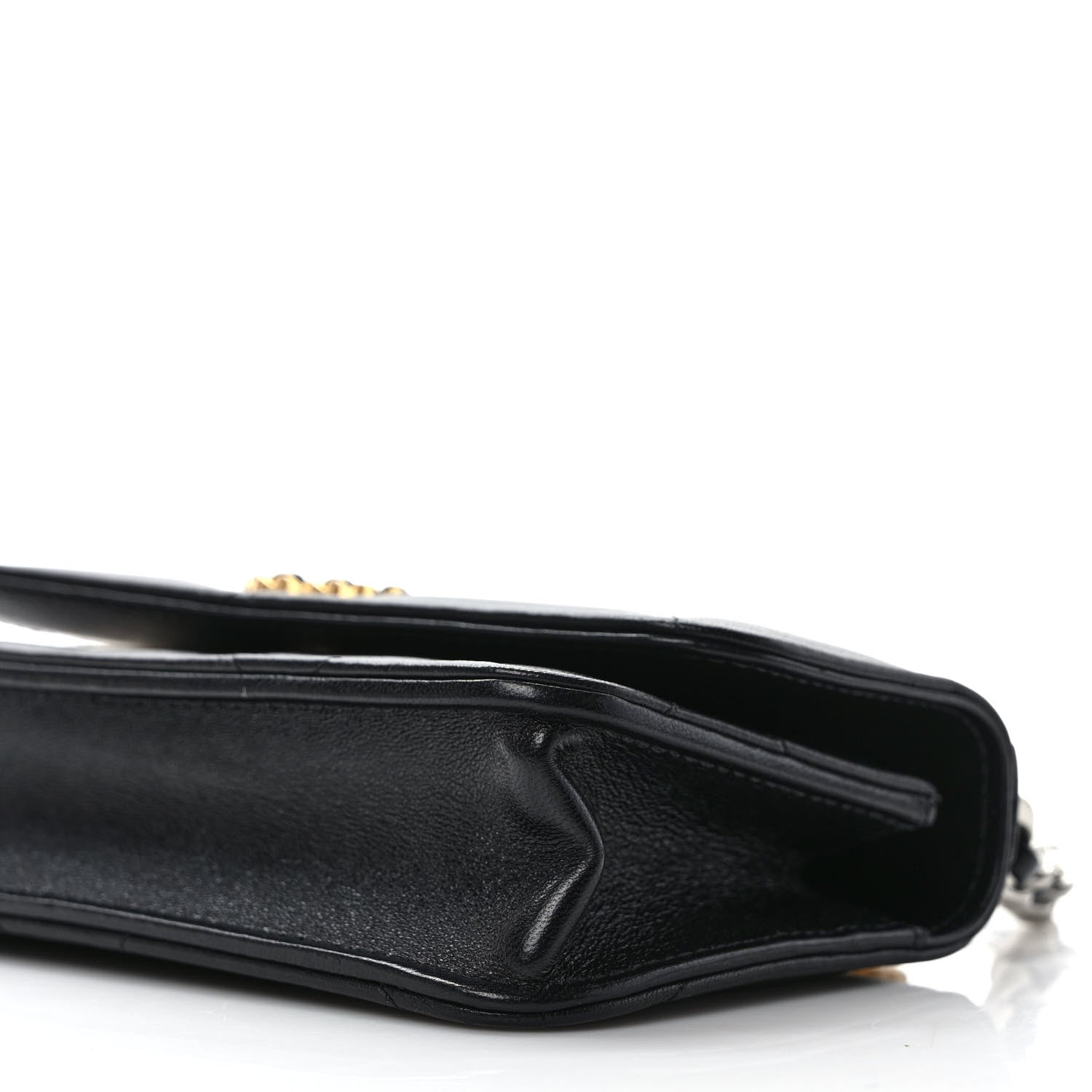 Chanel Lambskin Quilted Chanel 19 Flap Phone Holder With Chain Black 9 of 10