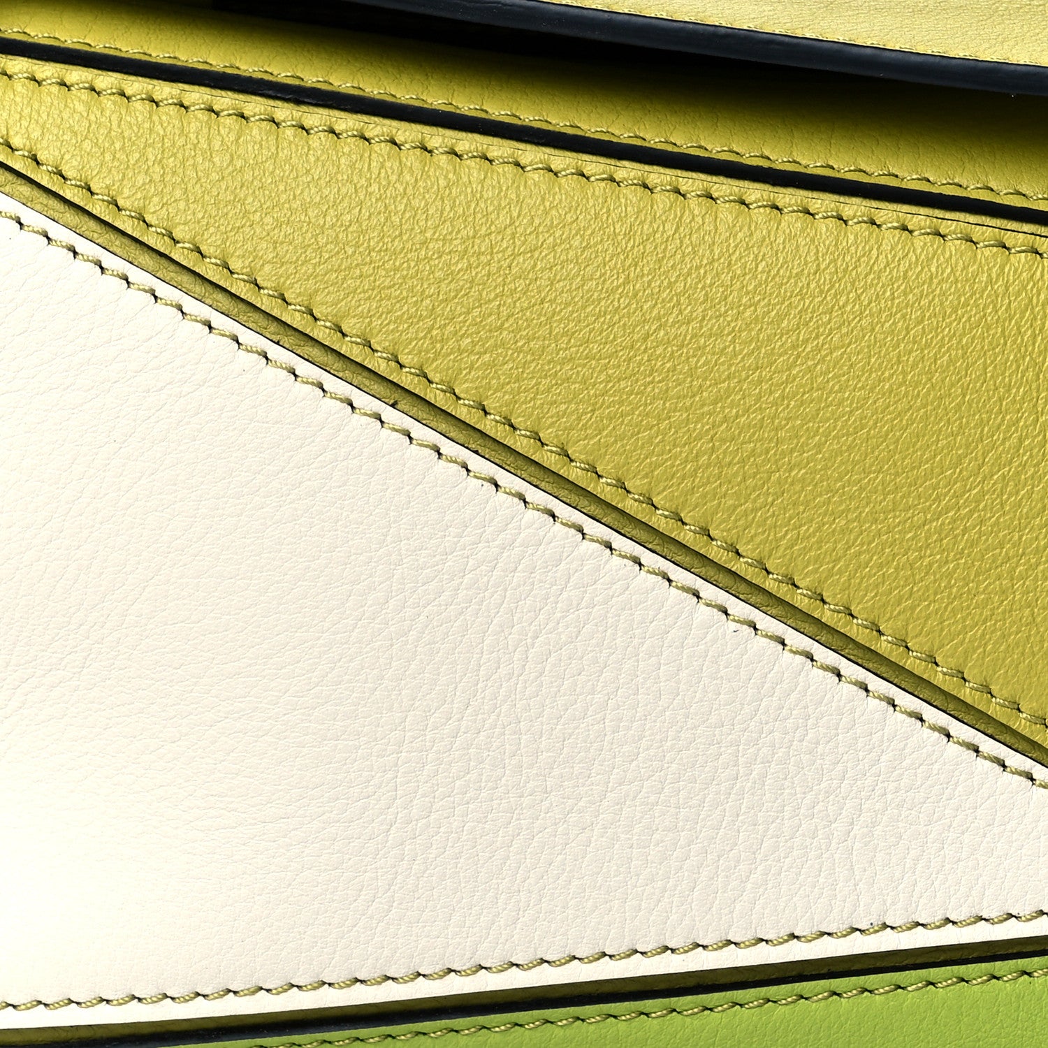 Loewe Calfskin Mini Puzzle Bag Soft Lime Yellow 8 of 10