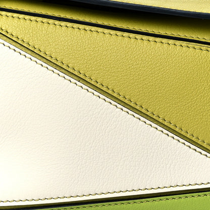 Loewe Calfskin Mini Puzzle Bag Soft Lime Yellow 8 of 10
