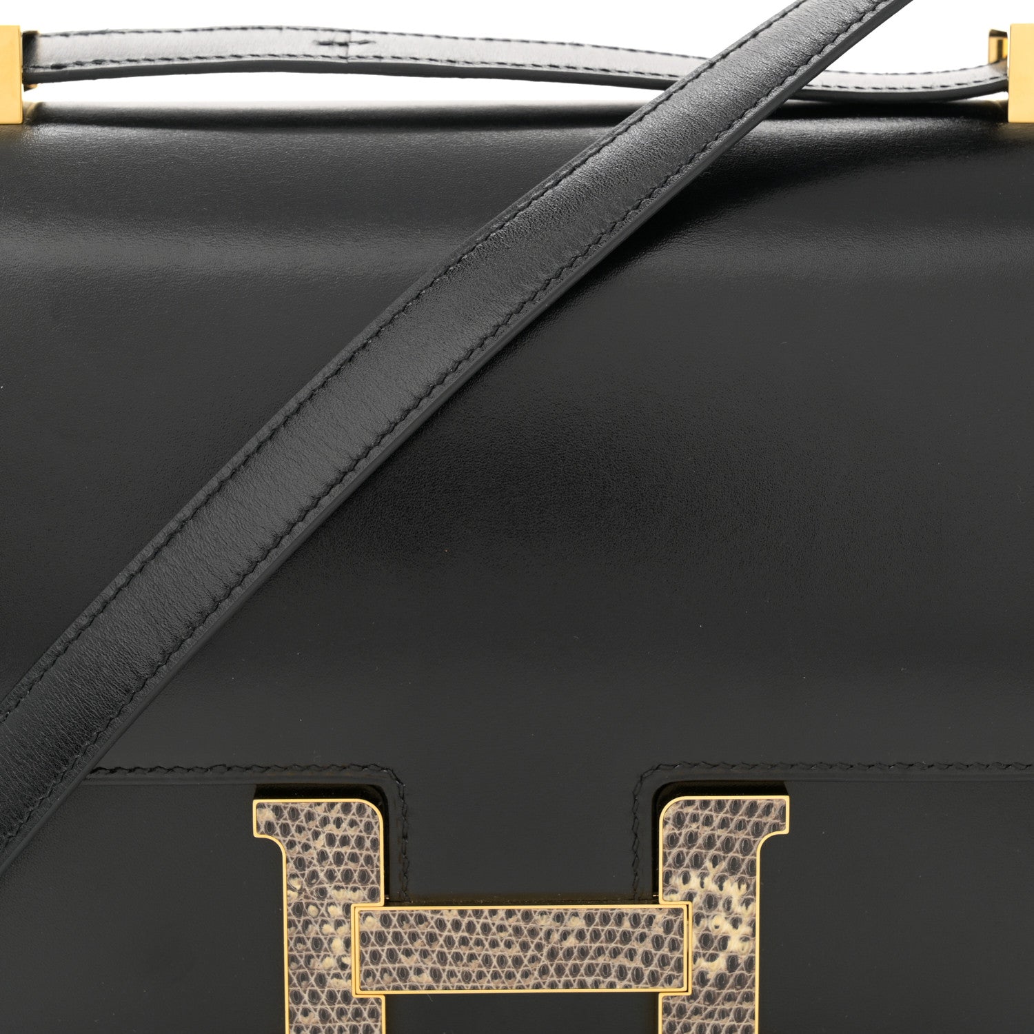 Hermes Box Lizard Constance 24 Black Ombre 8 of 12