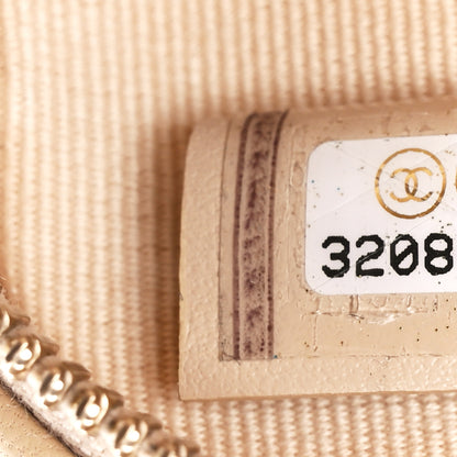 Chanel Lambskin Quilted Chanel 19 Clutch With Chain Beige 7 of 11