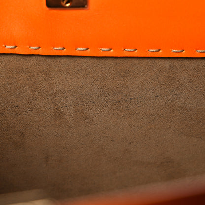 Fendi Vitello King Tamponato Plexiglass Medium Fendi Sunshine Shopper Tote Clementine 17 of 18