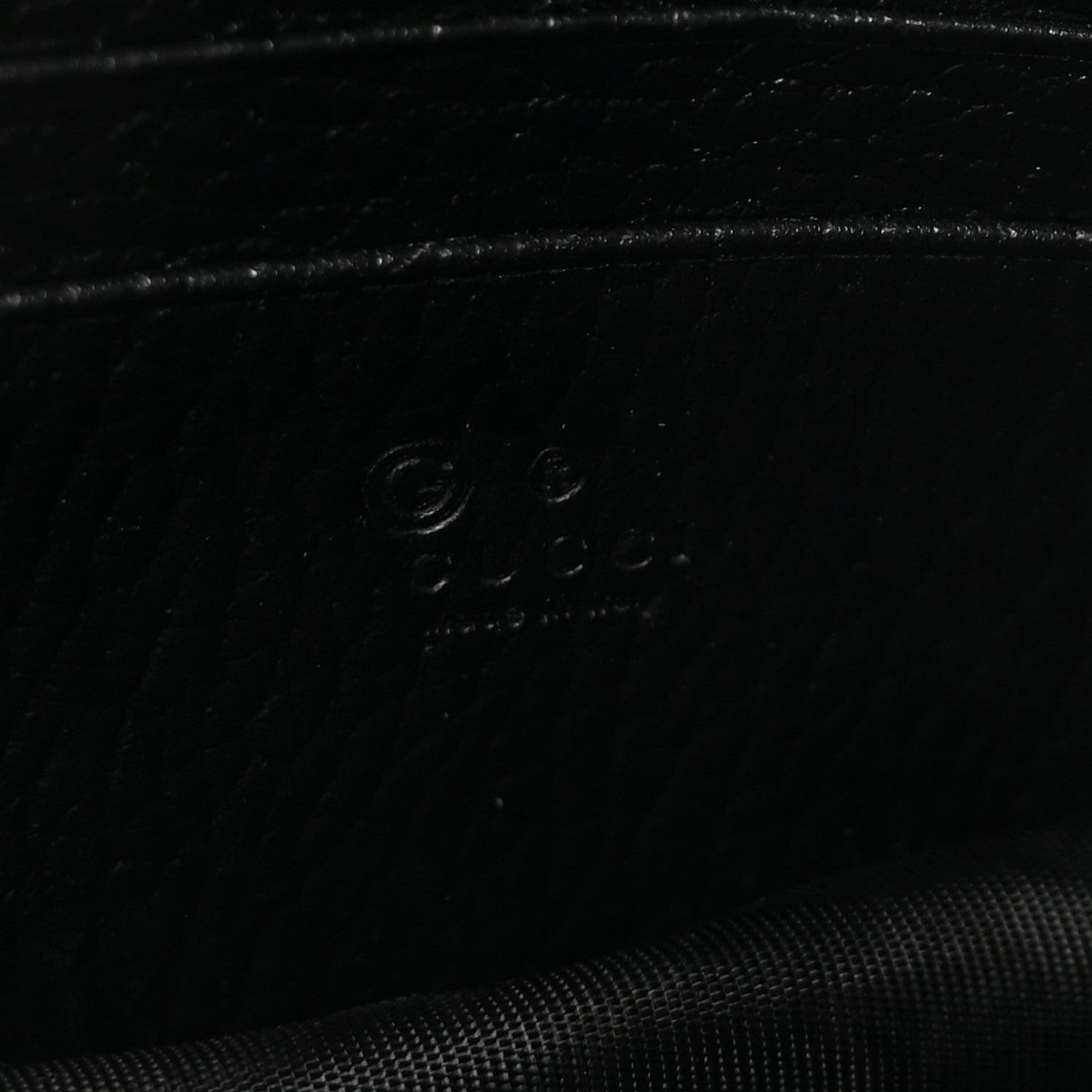 Gucci Dollar Calfskin Interlocking G Chain Wallet Black 6 of 9