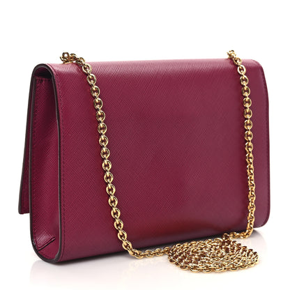 Salvatore Ferragamo Hammered Calfskin Mini Miss Vara Bow Chain Bag Sangria 3 of 11
