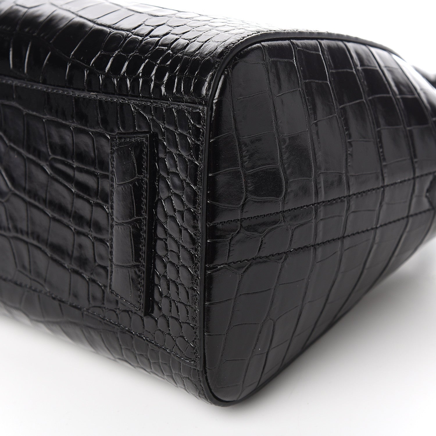 Givenchy Calfskin Crocodile Embossed Small Antigona Black 9 of 9