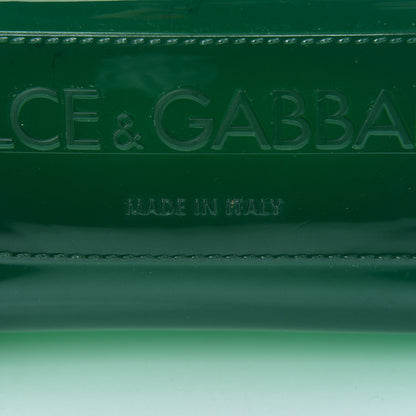 Dolce & Gabbana Rubber Semi Transparent Small Miss Sicily Satchel Verde 7 of 10