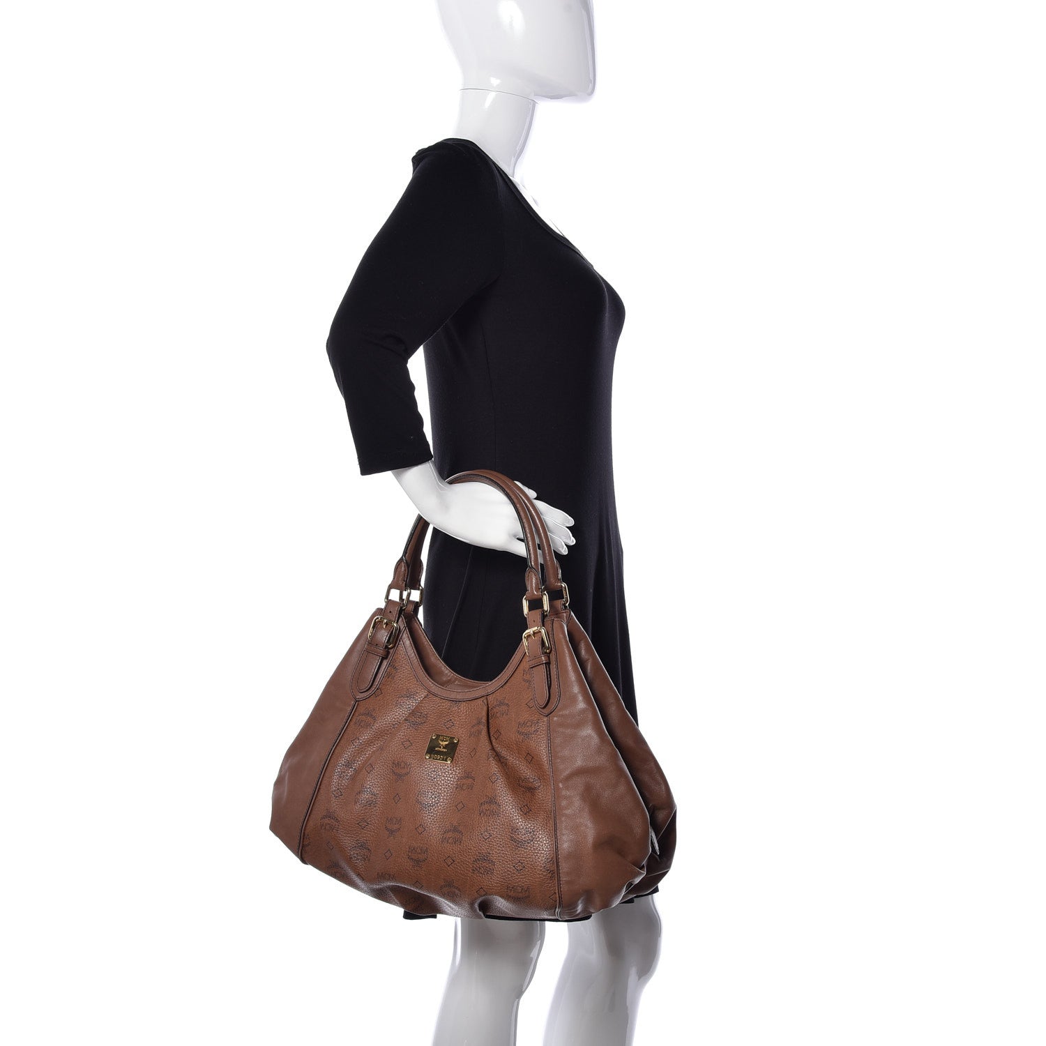 MCM Visetos Shoulder Bag Brown 2 of 8