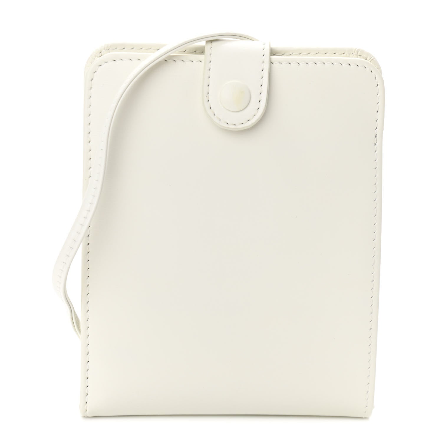 Balenciaga Calfskin Card Holder Crossbody Bag White 1 of 10