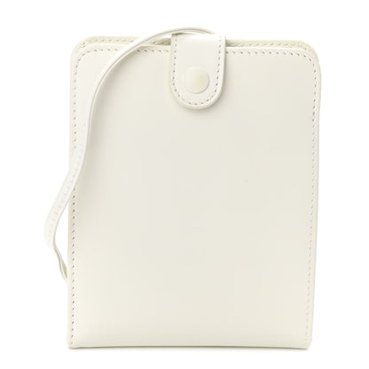 Balenciaga Calfskin Card Holder Crossbody Bag White 1 of 10