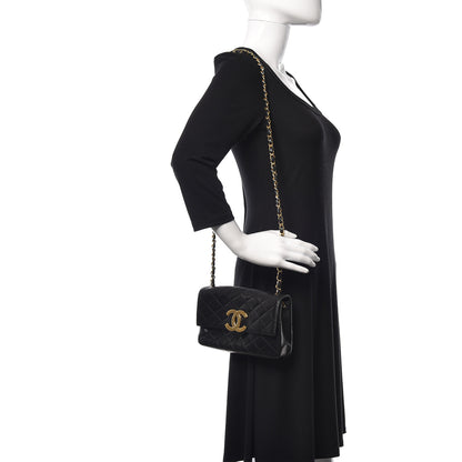 Chanel Lambskin Quilted Small Single Flap Black 2 of 16