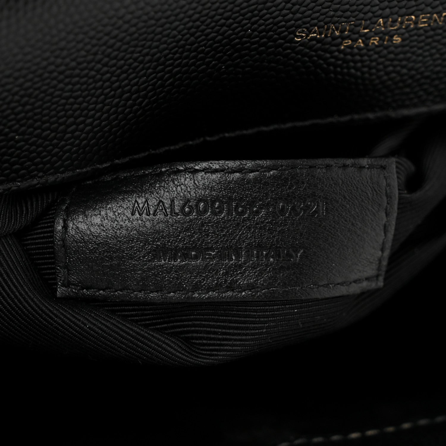 Saint Laurent Grain De Poudre Textured Mixed Matelasse Large Triquilt Monogram Satchel Black 7 of 11