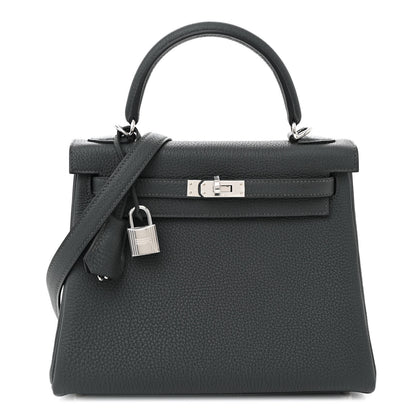 Hermes Togo Kelly Retourne 25 Vert Fonce 1 of 11
