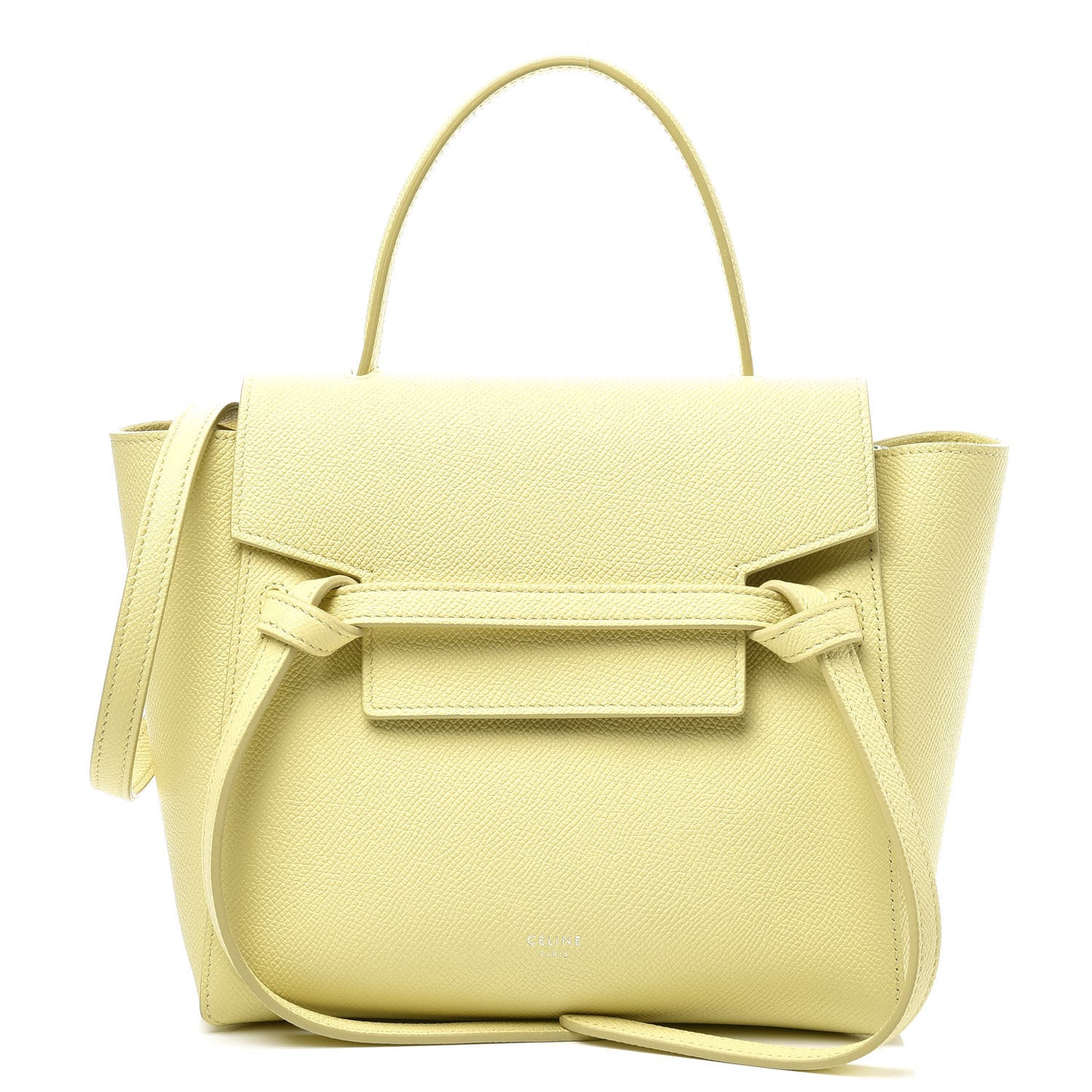 Grained Calfskin Nano Belt Bag Citrus