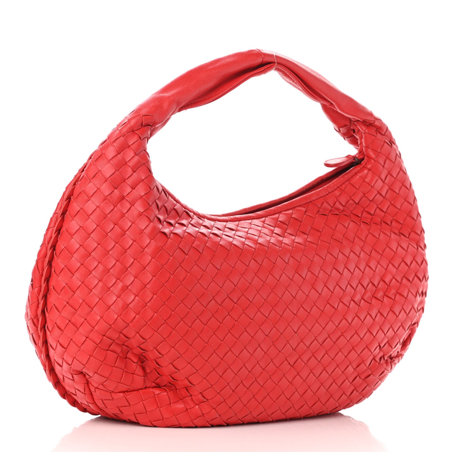 Nappa Intrecciato Medium Belly Veneta Hobo Flame