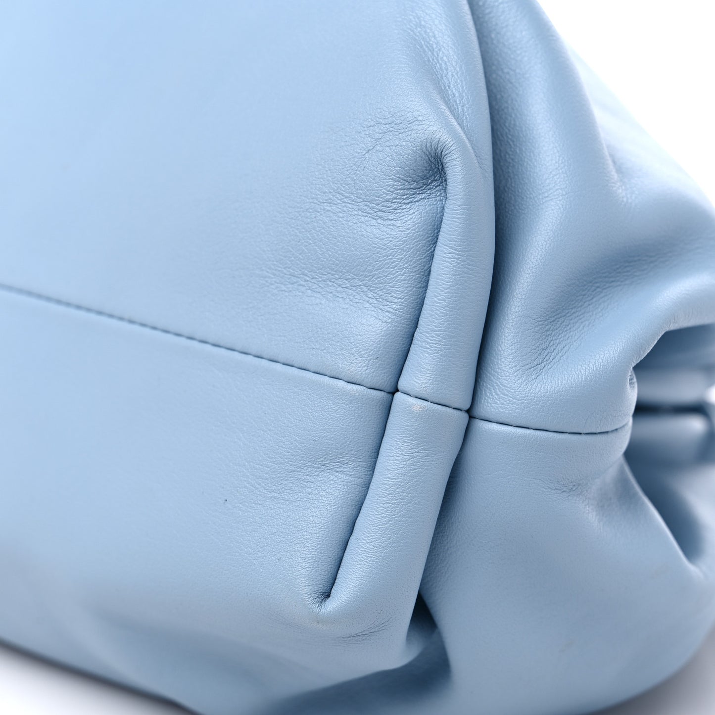 Smooth Butter Calf The Pouch Oversized Clutch Ice