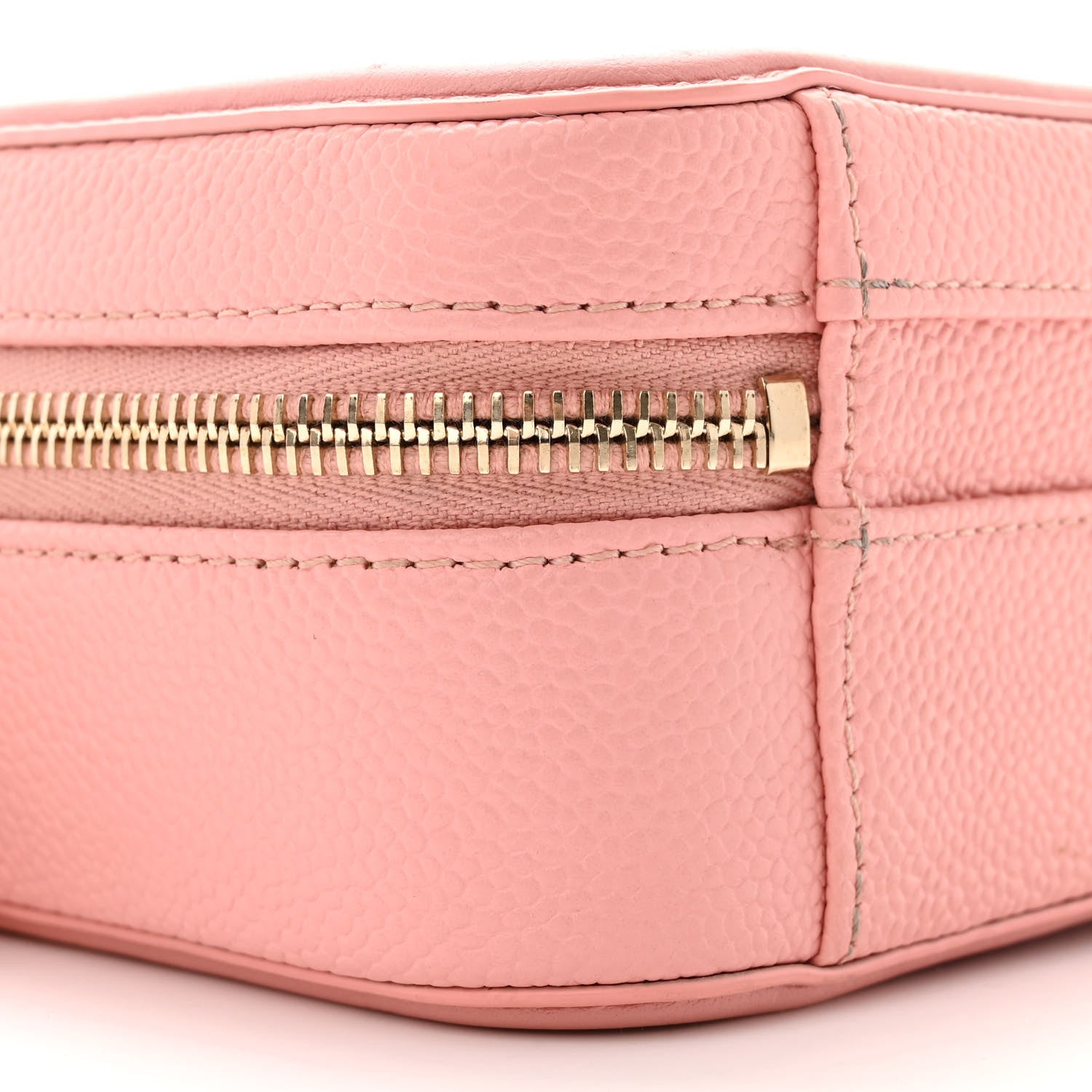 Chanel Caviar Quilted Small CC Filigree Vanity Case Pink 9 of 12