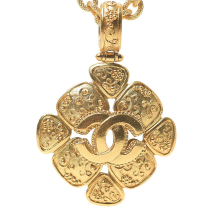 Chanel CC Chain Pendant Long Necklace Gold 3 of 5