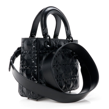 Christian Dior Calfskin Cannage Diamond Small My ABCDior Lady Dior Black 3 of 13