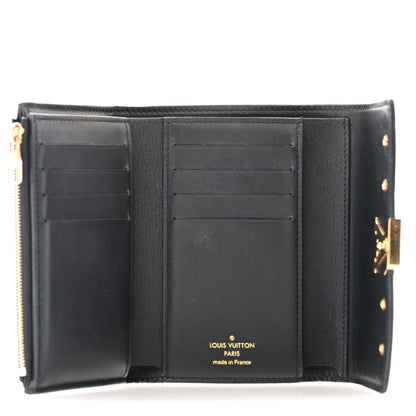 Louis Vuitton Taurillon Capucines Studded Compact Wallet Black 5 of 13
