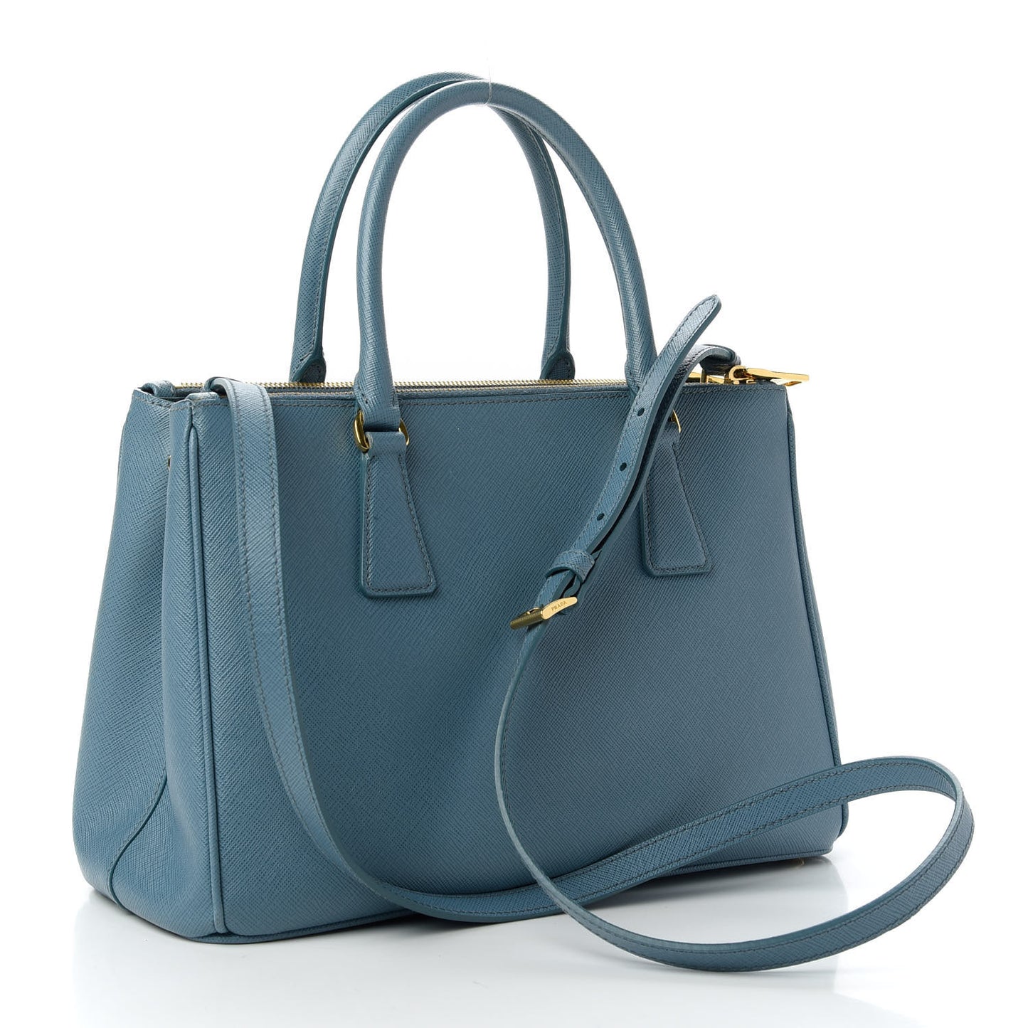 Saffiano Small Galleria Double Zip Tote Aviazione