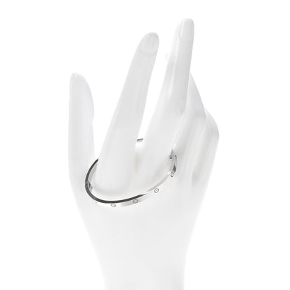 Cartier 18K White Gold Small LOVE Bracelet 15 2 of 7