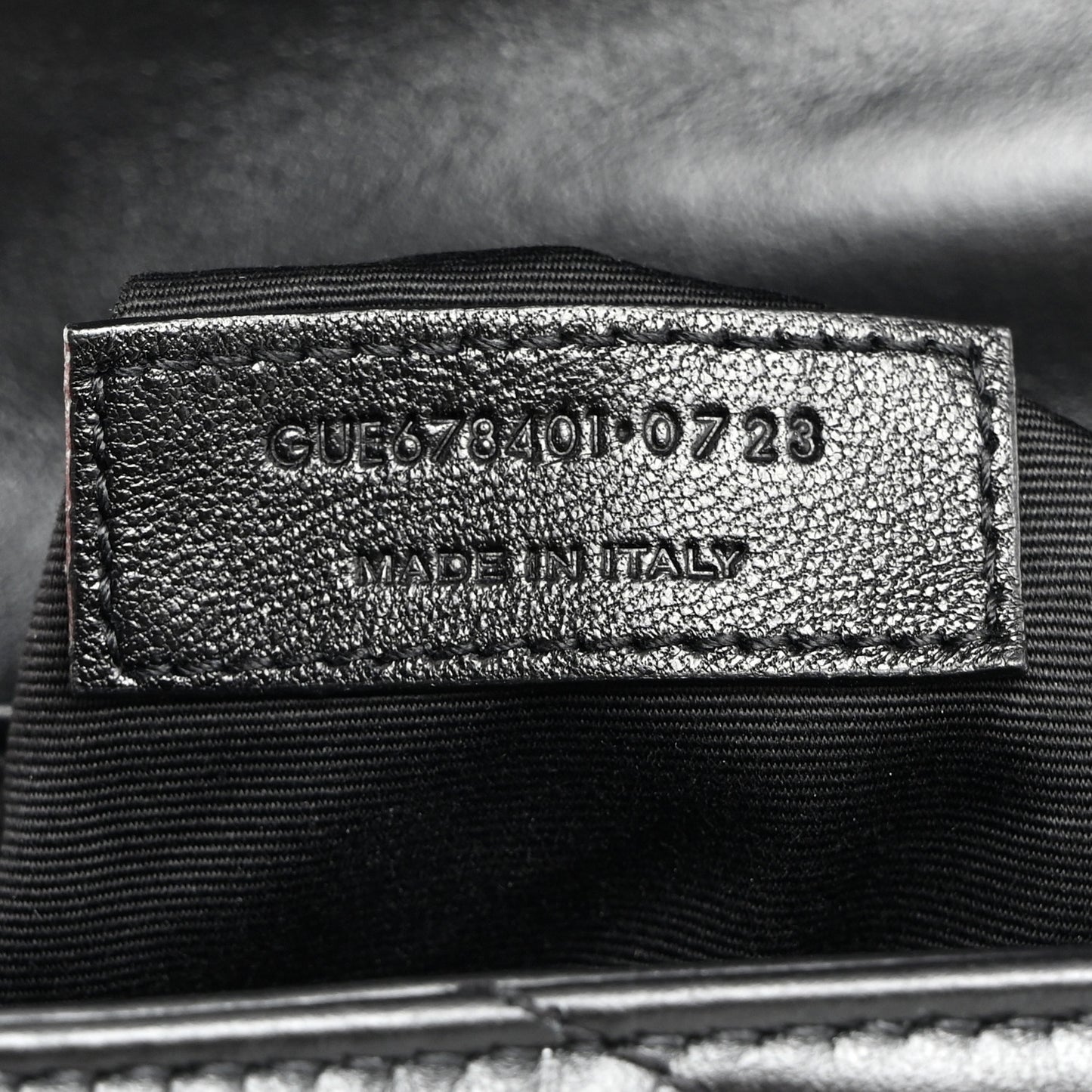 Calfskin Y Quilted Monogram Toy Loulou Crossbody Bag Black
