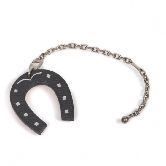 Hermes Leather Lucky Horseshoe Key Ring 1 of 4
