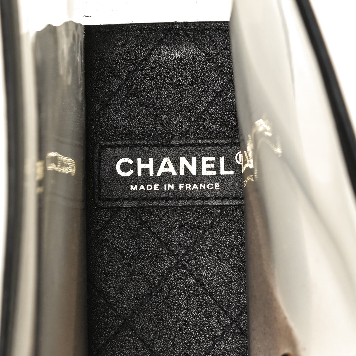 Chanel Lambskin PVC Medium Coco Sand Flap Black 6 of 10