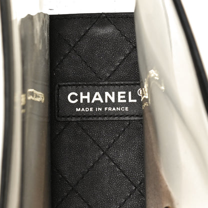 Chanel Lambskin PVC Medium Coco Sand Flap Black 6 of 10
