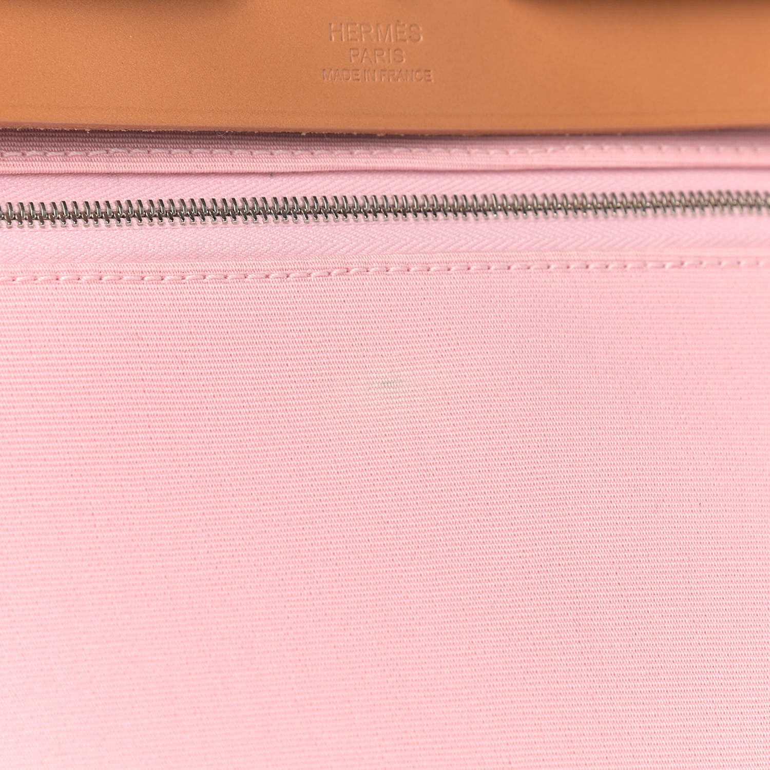 Hermes Vache Hunter Toile Herbag Zip 31 PM Rose Sakura 10 of 10
