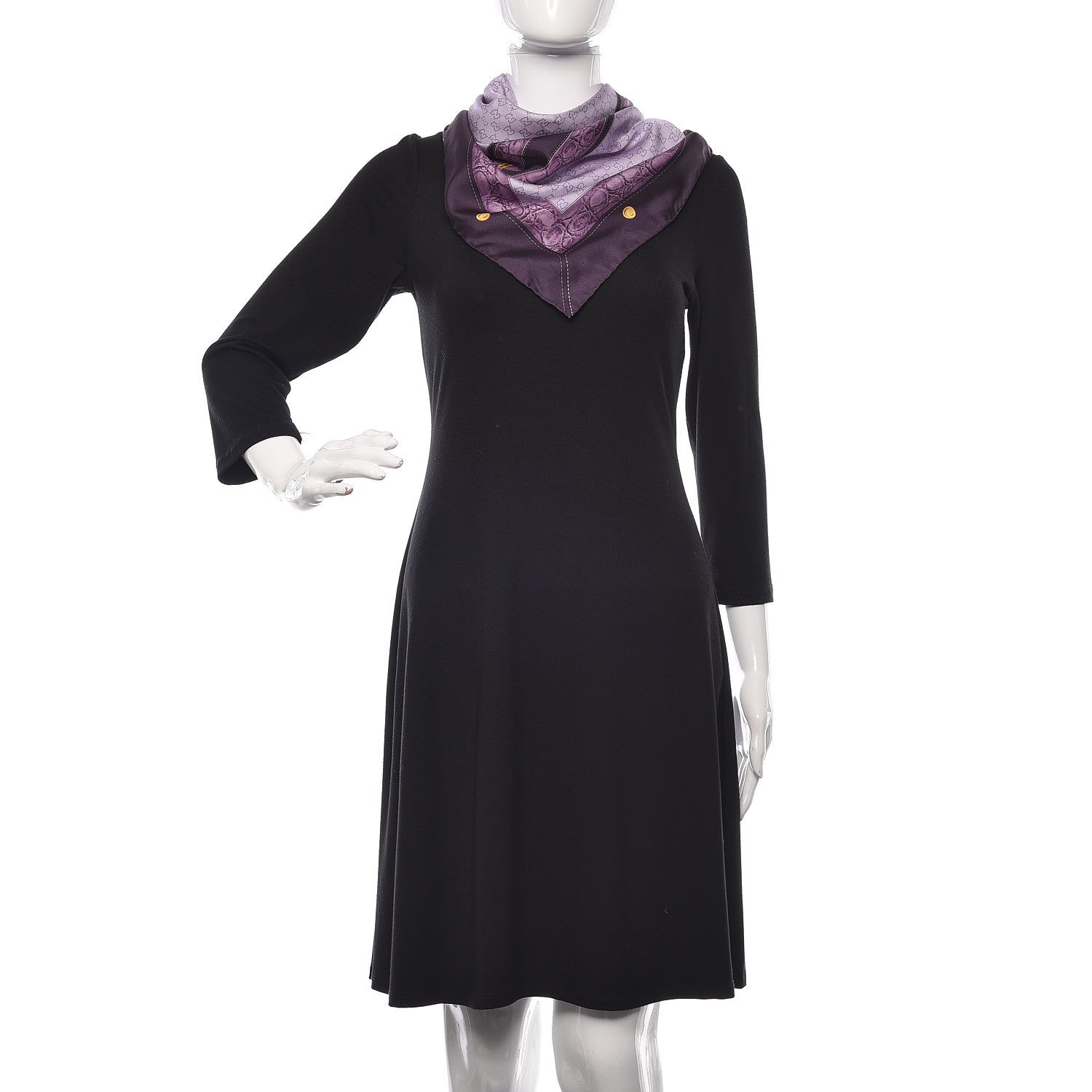 Gucci Silk Monogram Scarf Purple 2 of 4