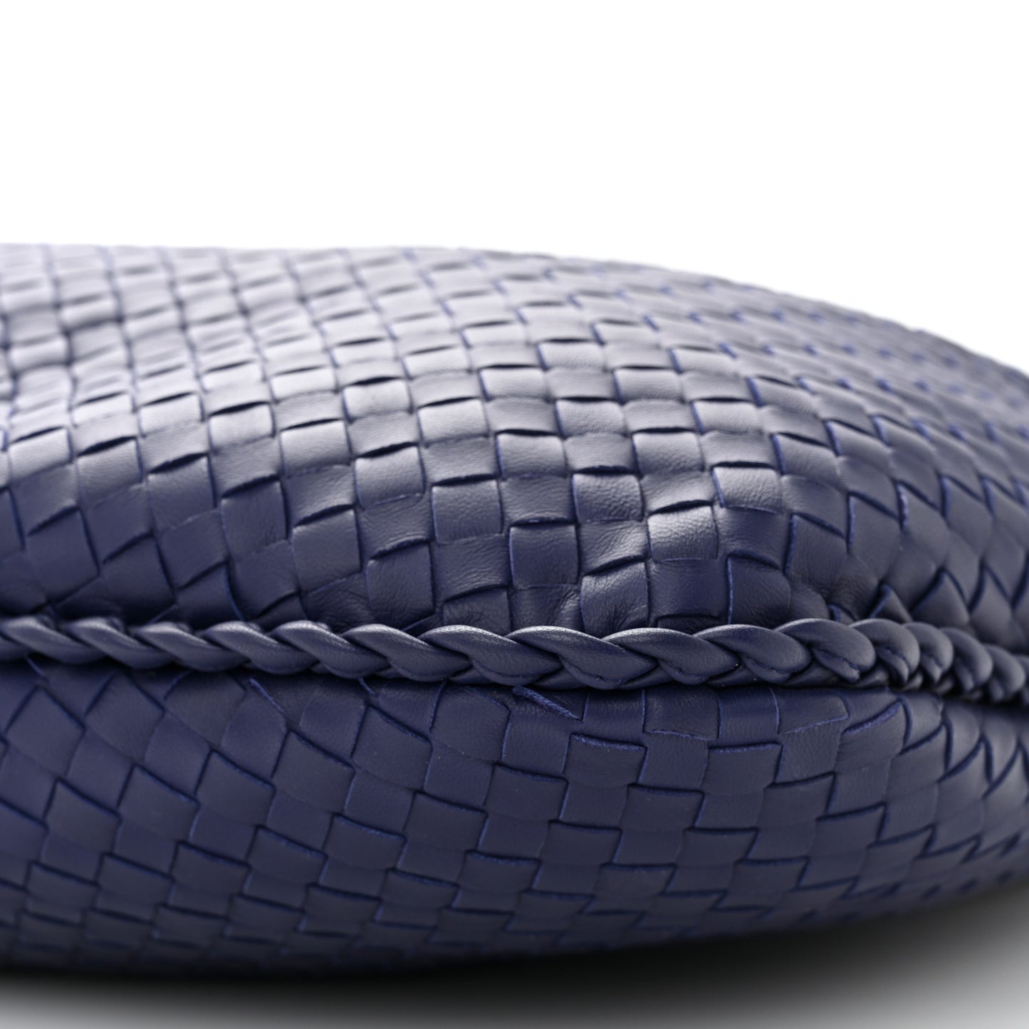 Nappa Intrecciato Large Veneta Hobo Sapphire