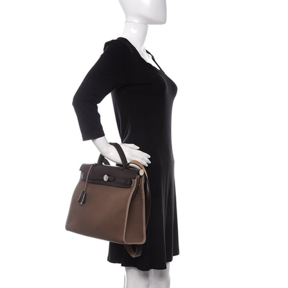 Hermes Vache Hunter Toile Herbag Zip 31 PM Etoupe Ebene 3 of 9