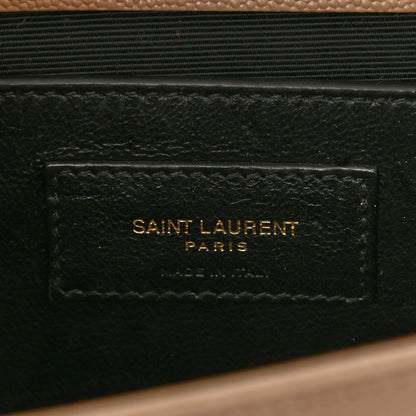 Saint Laurent Grain De Poudre Medium Monogram Kate Satchel Dark Beige 7 of 12