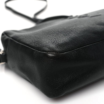 Saint Laurent Lambskin Monogram Small Lou Camera Bag Black 8 of 10
