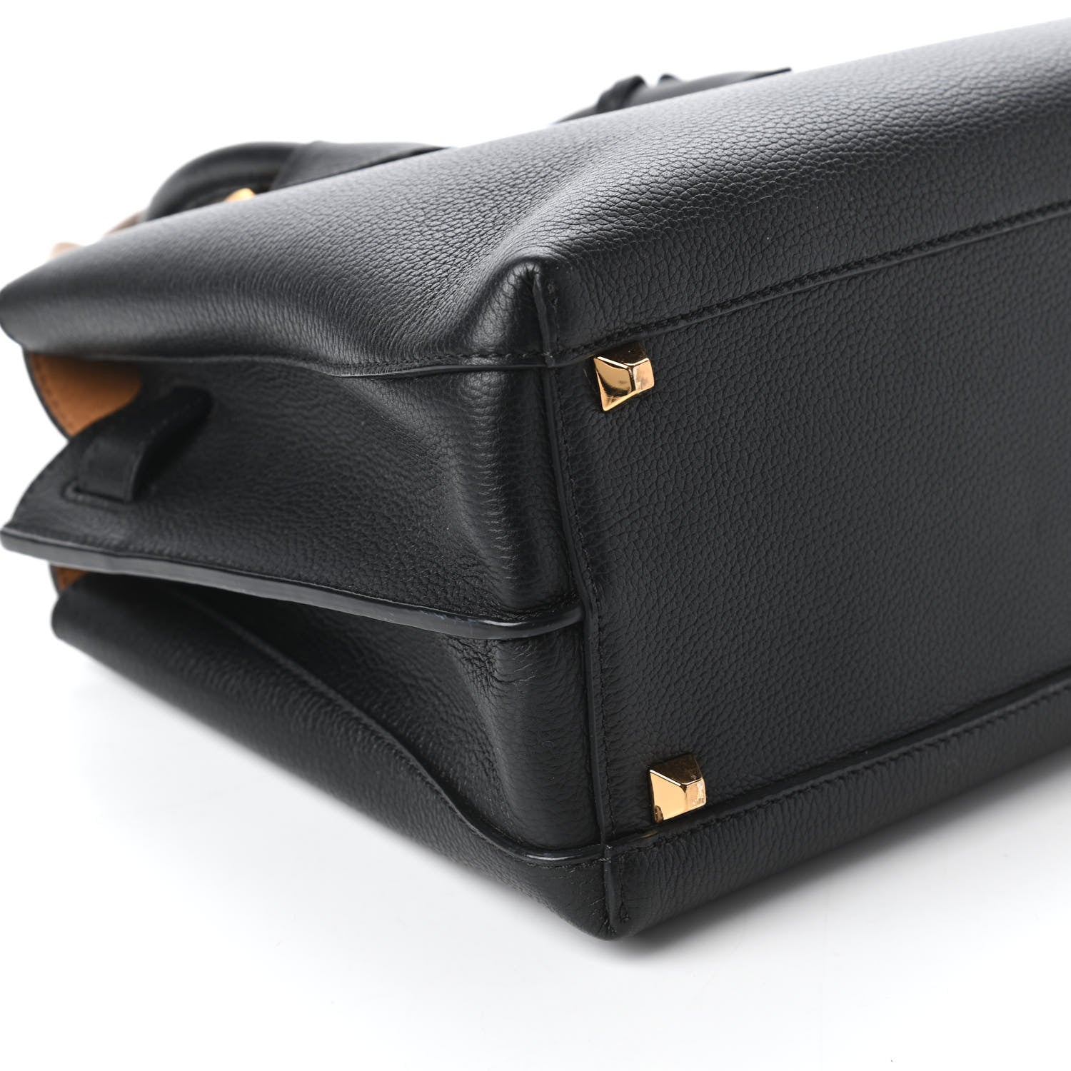 MCM Grained Calfskin Medium Milla Tote Black 6 of 9