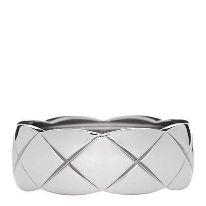 Chanel 18K White Gold Small Coco Crush Ring 47 4.25 3 of 5