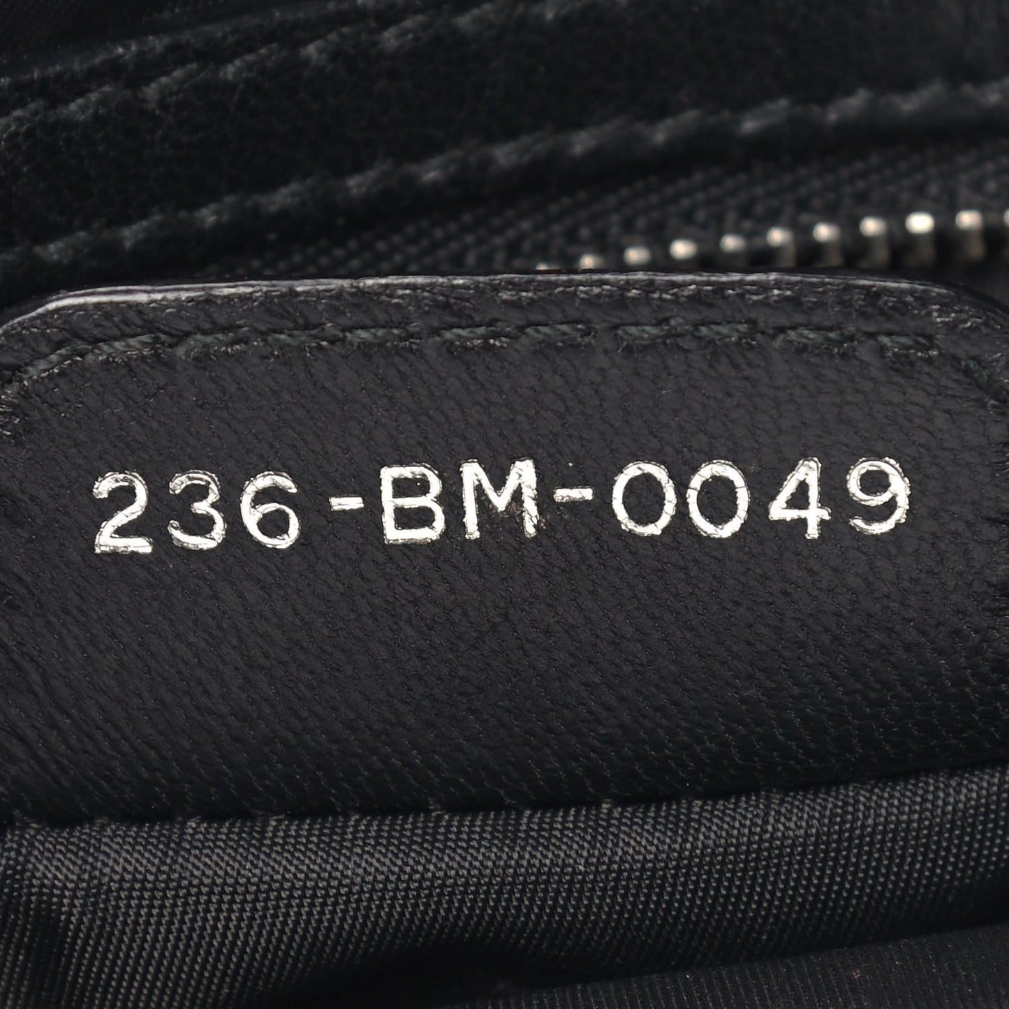 Nylon Cannage Charming Lock Bag Black