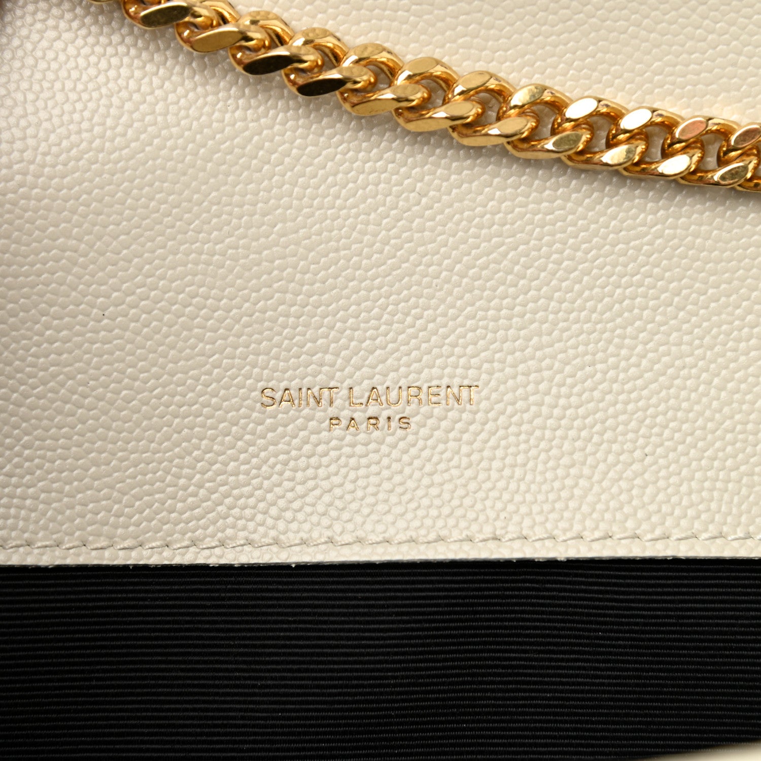 Saint Laurent Grain De Poudre Textured Mixed Matelasse Triquilt Small Monogram Satchel Crema Soft 6 of 8