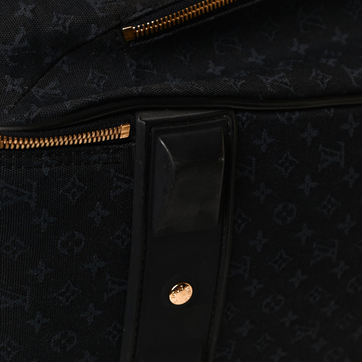 Mini Monogram Rolling Luggage Blue